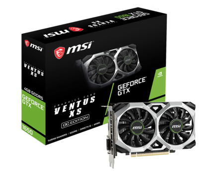 MSI GeForce GTX 1650 Ventus XS 4G OC dual fan graphics card