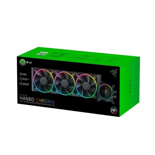 Razer Hanbo Chroma 360 AIO ARGB CPU Liquid Cooler with triple fans