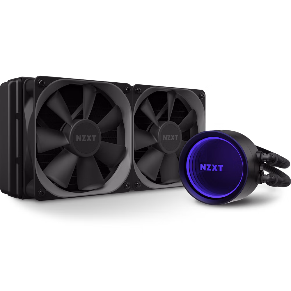 1615583243-kraken-x53frontbnwith-fanpurple NZXT Kraken X53 240mm liquid cooling system with dual Aer RGB 2 fans