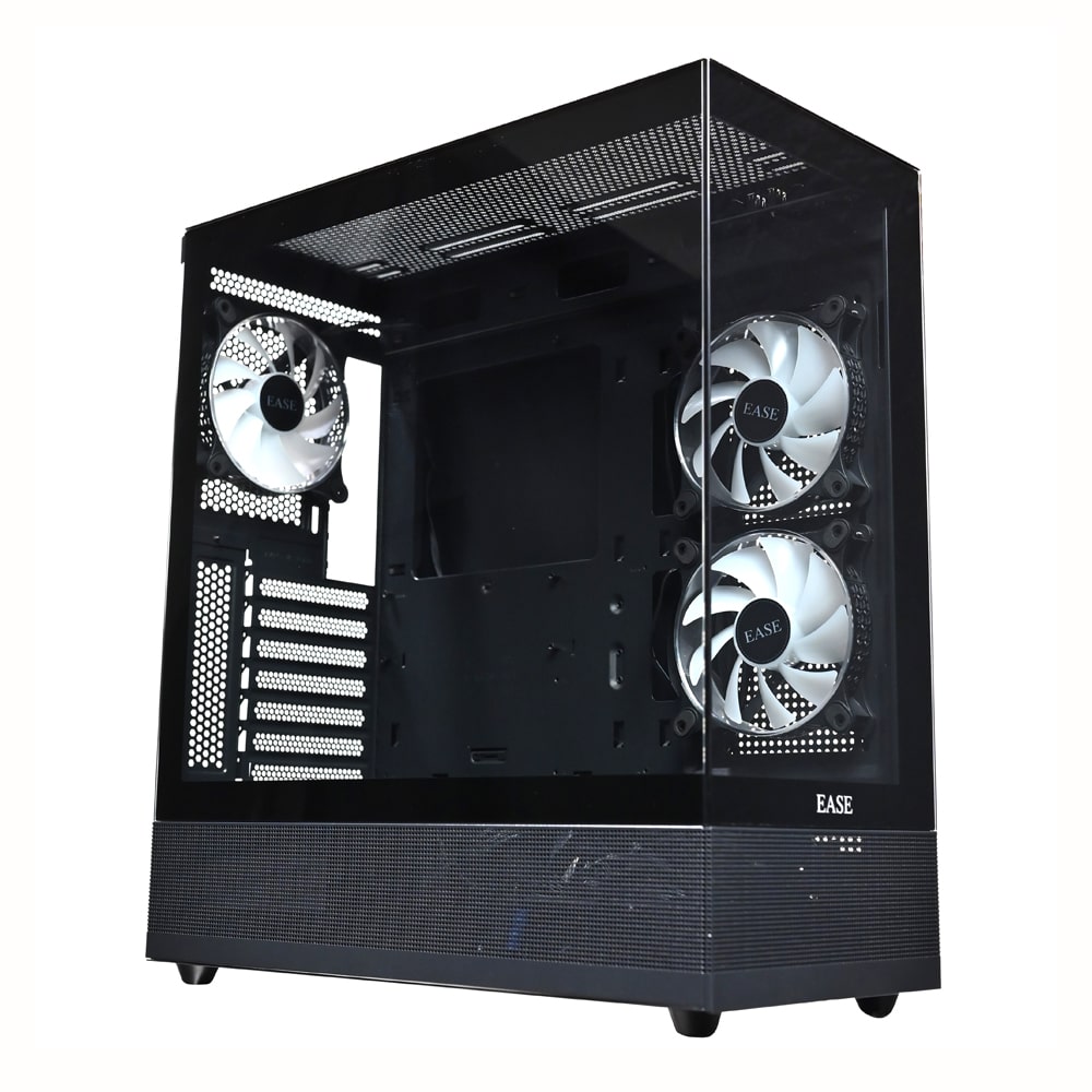 1C EASE EC123B Gaming Case with tempered glass and ARGB fans
