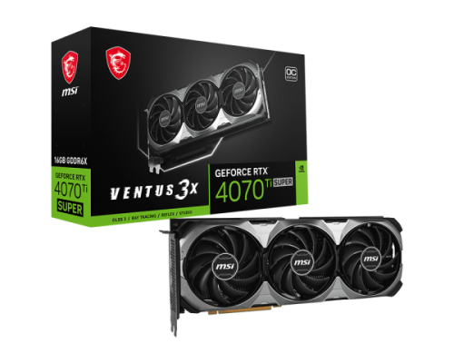 MSI GeForce RTX 4070 Ti Super 16GB Ventus 3X OC graphics card