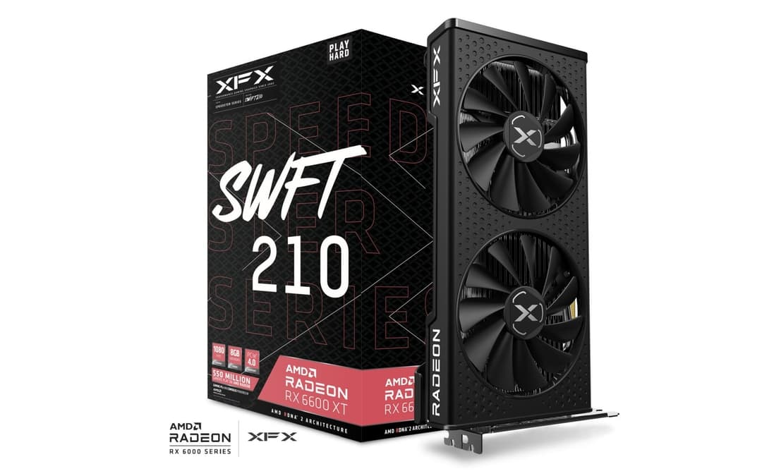 XFX Radeon RX 6600 XT 8GB Speedster SWFT 210 graphics card