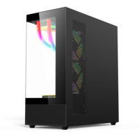 EASE EC123B ARGB Mid‑Tower Gaming Case – Tempered Glass PC Chassis - Image 3