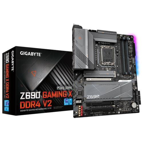 Gigabyte Z690 GAMING X V2 DDR4 ATX motherboard LGA1700 layout