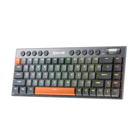 Redragon K609 65% Wireless RGB Mechanical Keyboard angled view