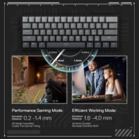Redragon K617 FIZZ 60% Rapid Trigger Wired Magnetic Switch Gaming Keyboard – RGB 8K Polling Rate Compact Keyboard - Image 3