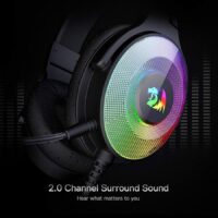 Redragon H350 Pandora RGB Wired Gaming Headset – Black Stereo Gaming Audio - Image 2