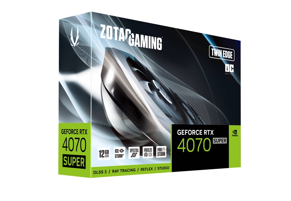 ZOTAC RTX 4070 SUPER 12GB Twin Edge graphics card