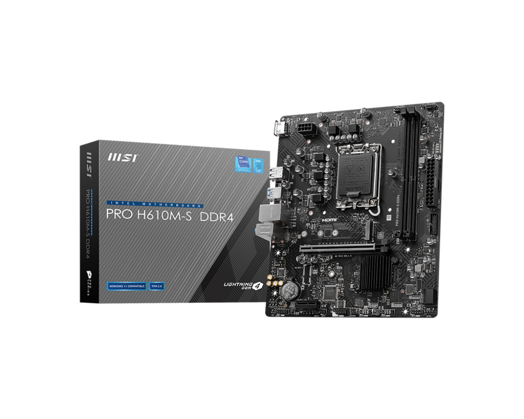 MSI Pro H610M‑S DDR4 motherboard Intel LGA1700 board