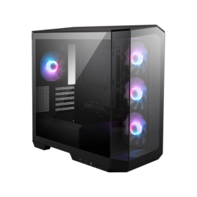 MSI MAG PANO M100R PZ gaming case black with 270° panoramic tempered glass