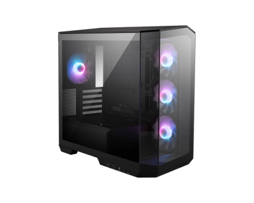MSI MAG PANO M100R PZ gaming case black with 270° panoramic tempered glass