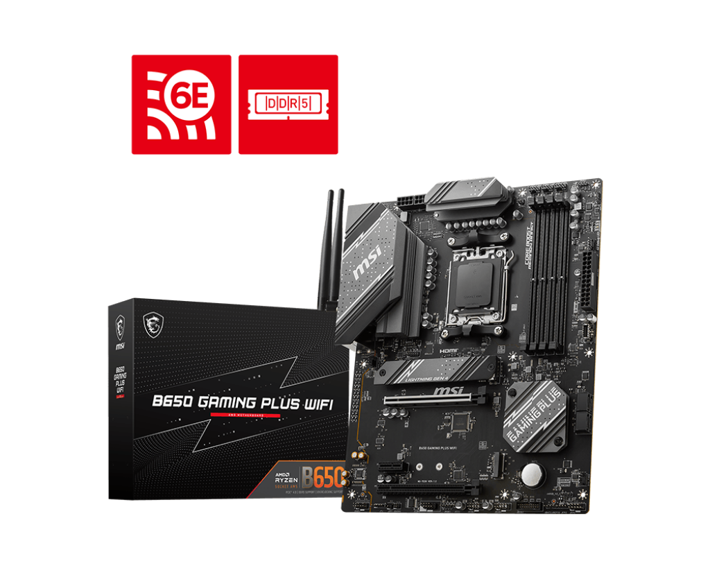 MSI B650 GAMING PLUS WIFI AM5 ATX Gaming Motherboard