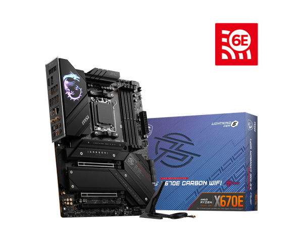 600 MSI X670E Carbon WiFi Gaming Motherboard - Image 1