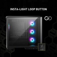 MSI MAG PANO M100R PZ Mid‑Tower Gaming Casing – Black Micro‑ATX ARGB Showcase - Image 4