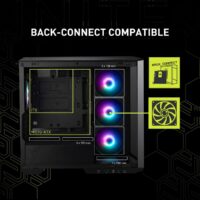MSI MAG PANO M100R PZ Mid‑Tower Gaming Casing – Black Micro‑ATX ARGB Showcase - Image 3