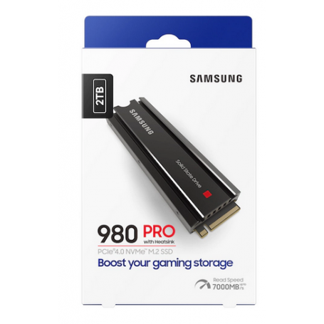 Samsung 980 PRO 2TB SSD PCIe 4.0 NVMe with heatsink