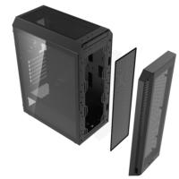 Valor Air Plus Mid-Tower WH/BK ARGB Gaming Chassis - Image 6