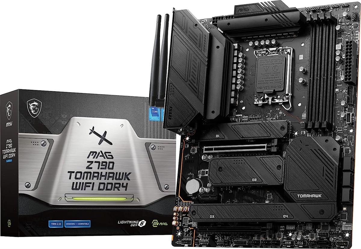 MSI PRO Z790 TOMAHAWK WIFI DDR4 Intel ATX motherboard front view