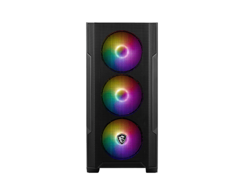 MSI MAG FORGE 100A Gaming Case – Mid Tower ATX PC Chassis with RGB Fans - Image 3