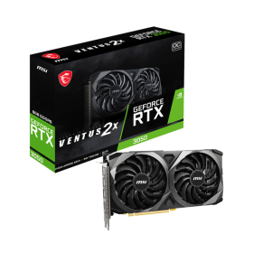 MSI Ventus 2X RTX 3050 8GB graphics card front view