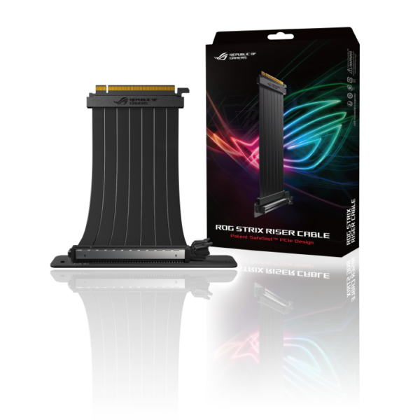 ASUS ROG Strix PCIe Riser Cable premium extension for custom builds