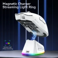ATTACK SHARK X11 Wireless Gaming Mouse with Charging Dock (WHITE) - Image 7