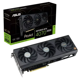 ASUS ProArt RTX 4070 SUPER OC Edition 12GB graphics card front view