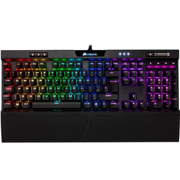 corsair k70 rgb mk2 low profile mechanical gaming keyboard top view