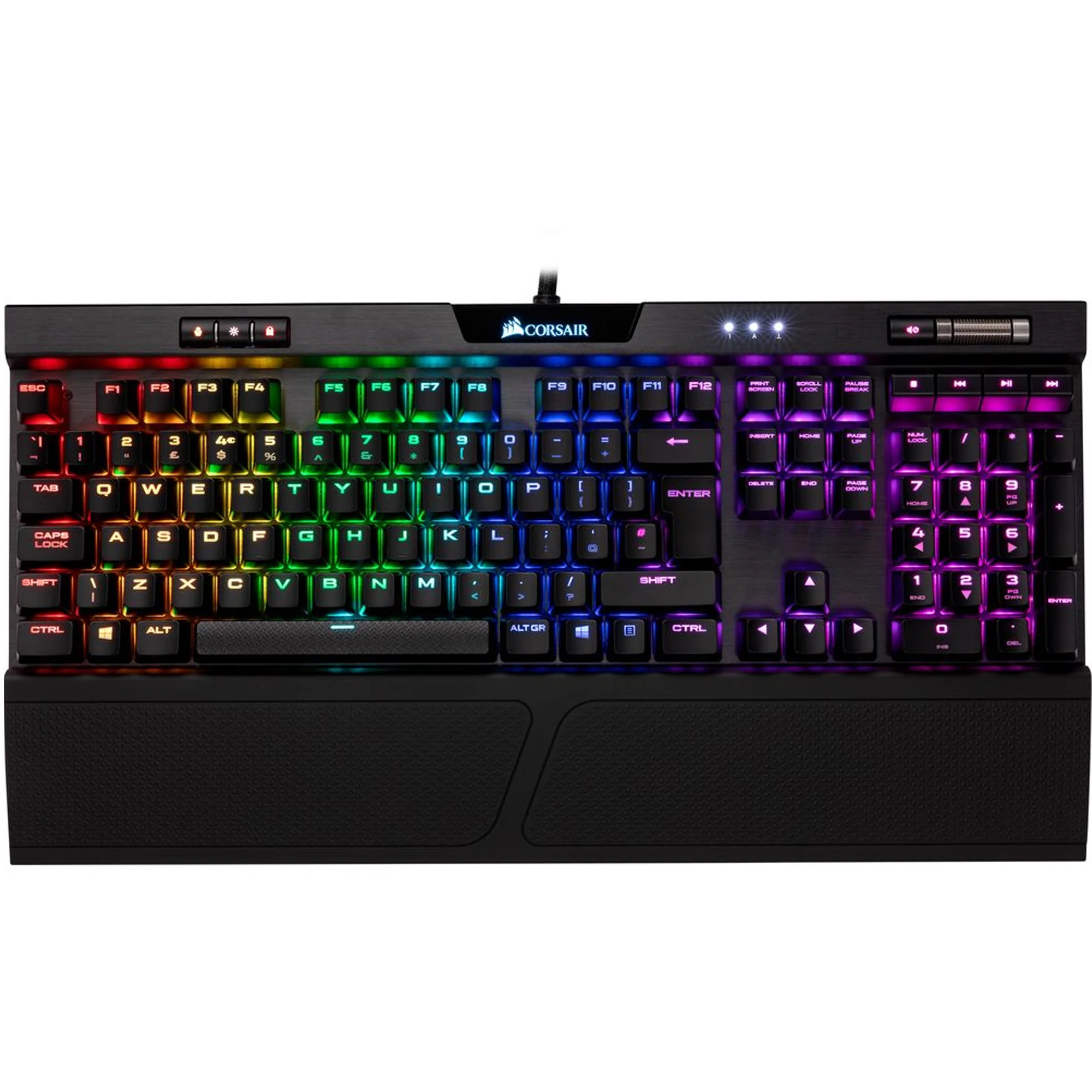K70RGBMK.2LowProfile_2000x corsair k70 rgb mk2 low profile mechanical gaming keyboard top view