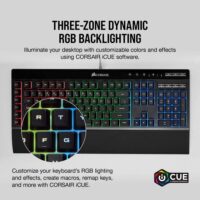 Corsair K55 RGB PRO Gaming Keyboard – Dynamic RGB & Macro Keys - Image 2