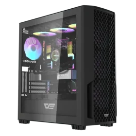 darkFlash DF2100 gaming case front panel view