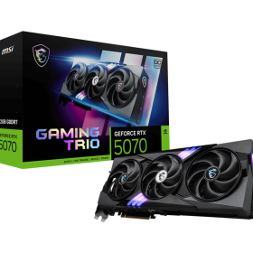 MSI RTX 5070 GAMING TRIO OC 12GB GDDR7 graphics card front view