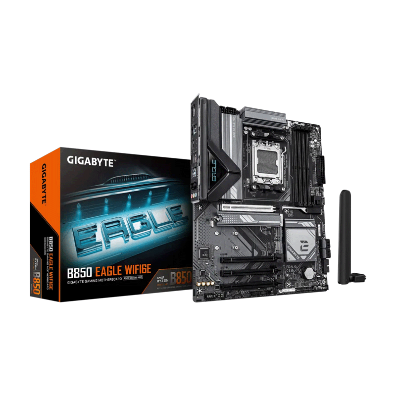 Gigabyte B850 Eagle WiFi6E motherboard AM5 DDR5 board layout