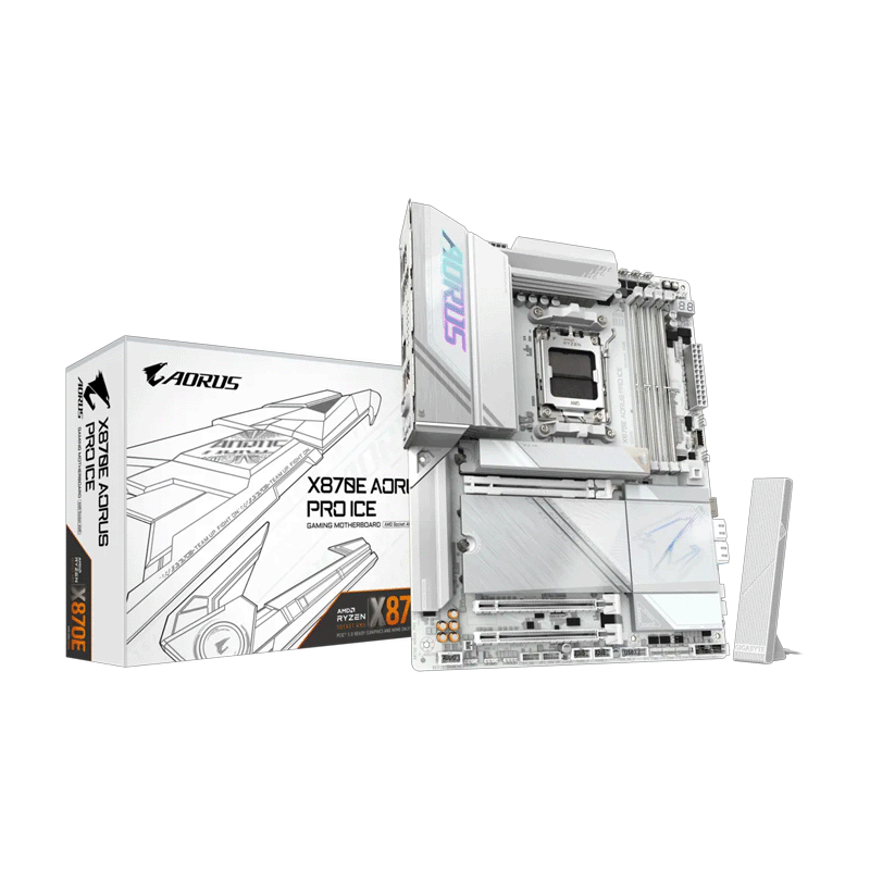 Gigabyte X870E AORUS PRO ICE motherboard AM5 DDR5 layout