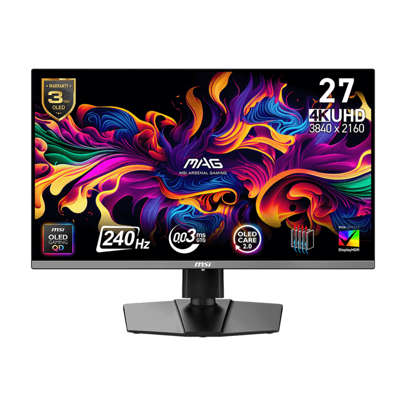 1 MSI MAG 272UP 27 inch QD-OLED 4K gaming monitor