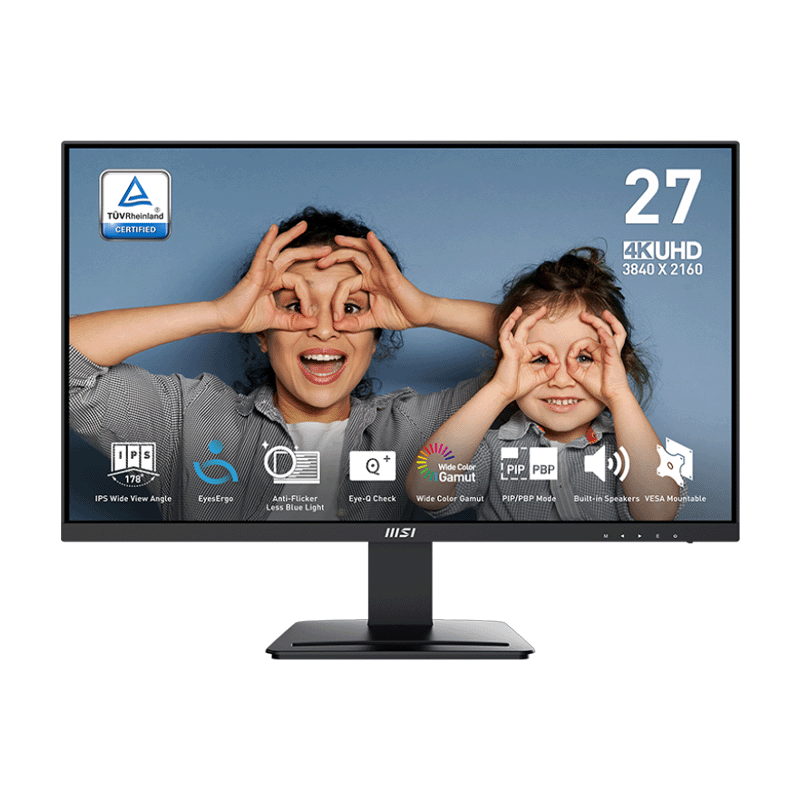 1 MSI PRO MP273U 27 inch 4K UHD IPS business monitor