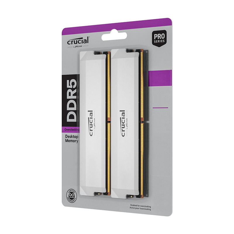 Crucial Pro 64GB DDR5 6000MHz CL40 desktop RAM kit