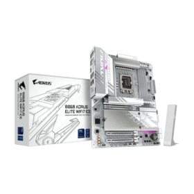 GIGABYTE B860 AORUS ELITE WiFi7 ICE DDR5 ATX motherboard front view