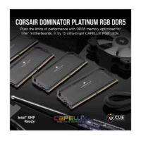 Corsair Dominator Platinum 64GB (32*2) DDR5 6600MHz CL32 RAM – Premium RGB Desktop Memory - Image 2