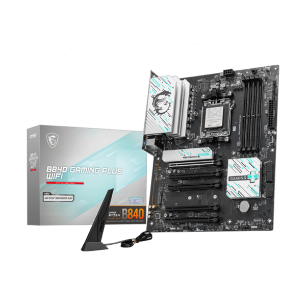 MSI B840 GAMING PLUS WIFI ATX AM5 motherboard with DDR5 support