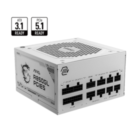 MAG A850GL PCIE5 WHITE 850W 80 Plus Gold power supply