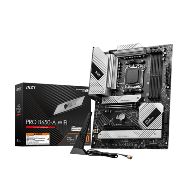 MSI PRO B650-A WIFI motherboard AM5 DDR5 with Wi-Fi 6E