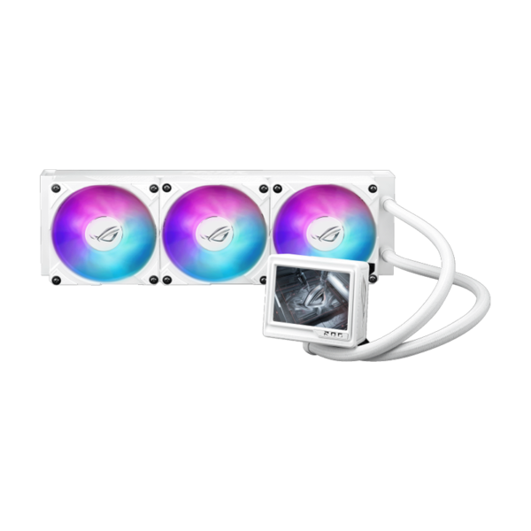 ROG RYUJIN III 360 ARGB Extreme White Edition front view