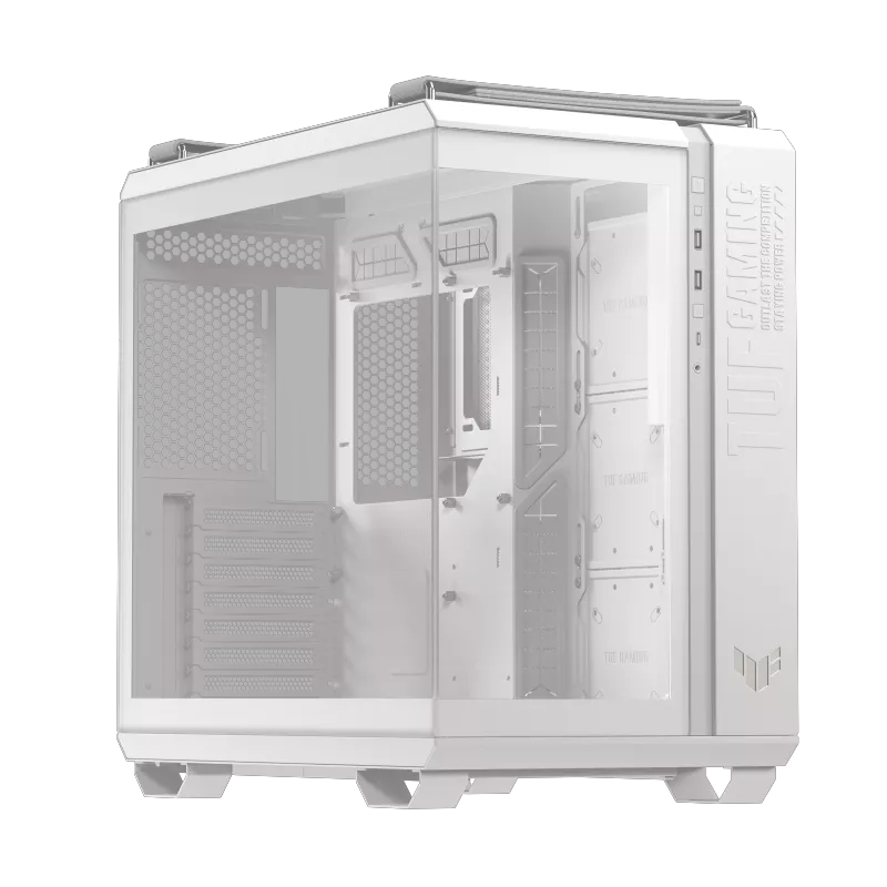TUF Gaming GT502 Horizon TUF Gaming GT502 Horizon White dual chamber ATX gaming PC case