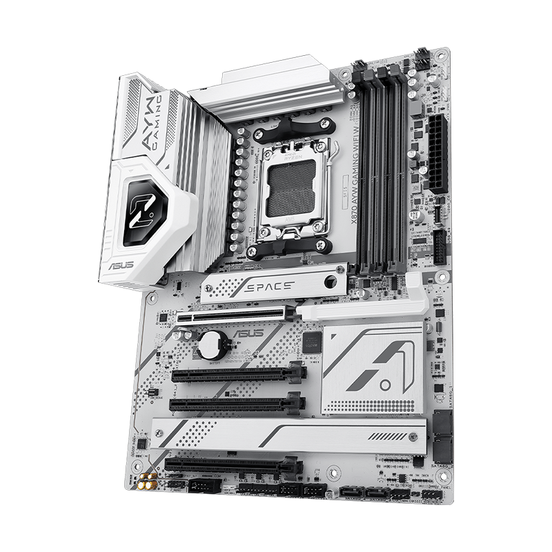 ASUS X870 AYW Gaming WiFi7 DDR5 motherboard front view