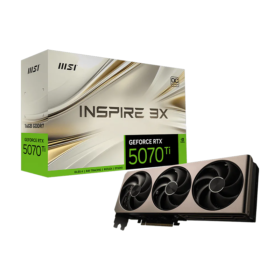 MSI GeForce RTX 5070 Ti 16G INSPIRE 3X OC graphics card