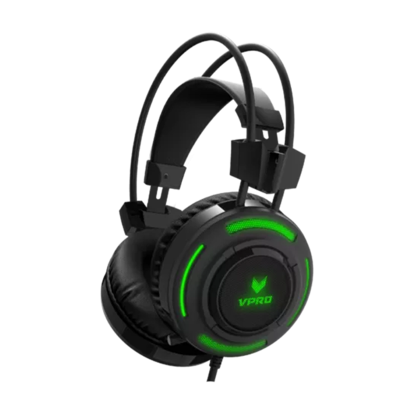 RAPOO H200 gaming headset black front view