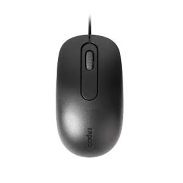 RAPOO N200 Wired Optical Mouse Black USB