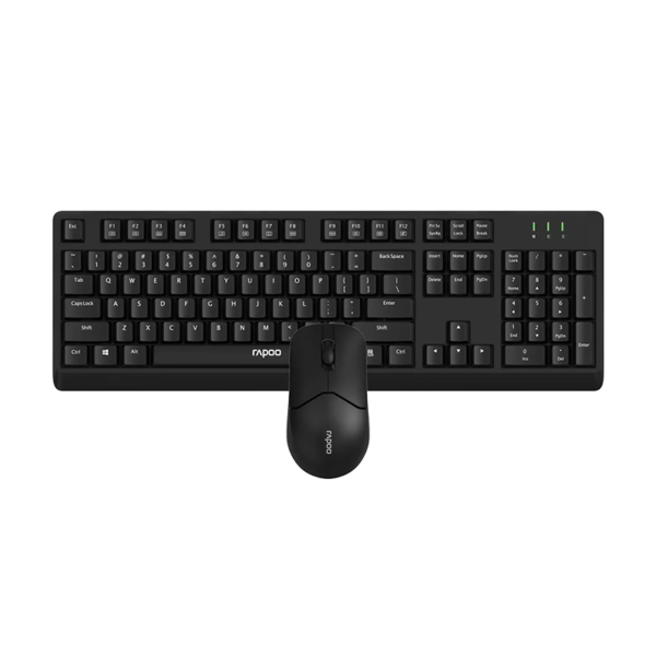 Rapoo X1500 Pro wireless keyboard mouse combo US black