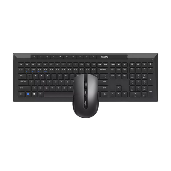 Rapoo 8210M wireless keyboard mouse combo US black